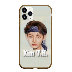 Чехол iPhone 11 Pro матовый BTS Kim T.H., цвет: 3D-коричневый