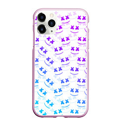 Чехол iPhone 11 Pro матовый Marshmello: Light Neon