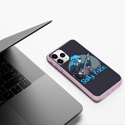 Чехол iPhone 11 Pro матовый Sally Face: Rock, цвет: 3D-розовый — фото 2