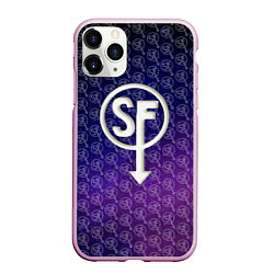 Чехол iPhone 11 Pro матовый Sally Face: Violet SF, цвет: 3D-розовый