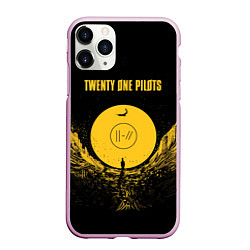 Чехол iPhone 11 Pro матовый Twenty One Pilots: Yellow Moon, цвет: 3D-розовый