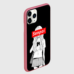 Чехол iPhone 11 Pro матовый SENPAI Motive, цвет: 3D-малиновый — фото 2