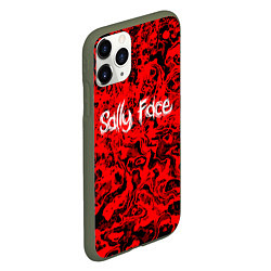 Чехол iPhone 11 Pro матовый Sally Face: Red Bloody, цвет: 3D-темно-зеленый — фото 2