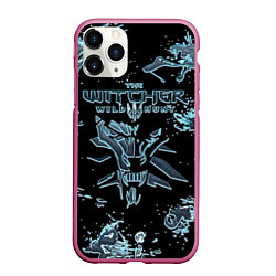 Чехол iPhone 11 Pro матовый The Witcher 3: Wild Hunt, цвет: 3D-малиновый