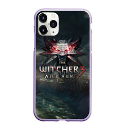 Чехол iPhone 11 Pro матовый The Witcher 3: Wild Hunt, цвет: 3D-светло-сиреневый