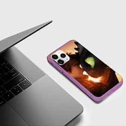 Чехол iPhone 11 Pro матовый Любовь фурии, цвет: 3D-фиолетовый — фото 2