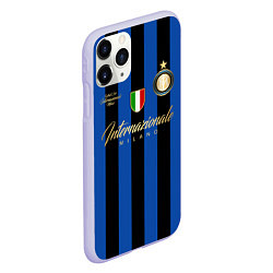 Чехол iPhone 11 Pro матовый Internazionale Milano, цвет: 3D-светло-сиреневый — фото 2