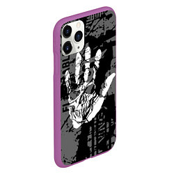 Чехол iPhone 11 Pro матовый Stop Covid 19!, цвет: 3D-фиолетовый — фото 2