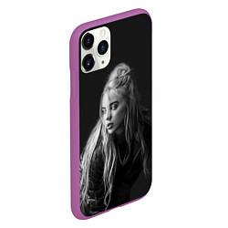 Чехол iPhone 11 Pro матовый Billie Eilish: Black Fashion, цвет: 3D-фиолетовый — фото 2