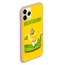 Чехол iPhone 11 Pro матовый Billie Eilish: Yellow Mood, цвет: 3D-розовый — фото 2