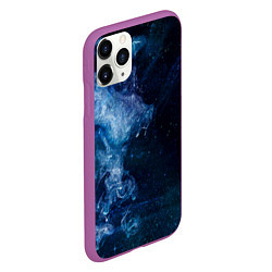 Чехол iPhone 11 Pro матовый Синий космос, цвет: 3D-фиолетовый — фото 2