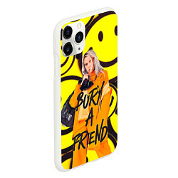 Чехол iPhone 11 Pro матовый Billie Eilish: Bury a Friend, цвет: 3D-белый — фото 2