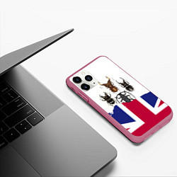Чехол iPhone 11 Pro матовый The Beatles - fantasy, цвет: 3D-малиновый — фото 2