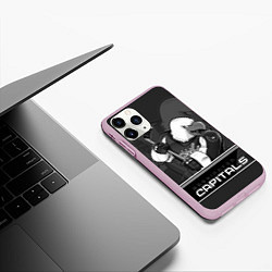 Чехол iPhone 11 Pro матовый Washington Capitals: Mono, цвет: 3D-розовый — фото 2