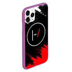 Чехол iPhone 11 Pro матовый 21 Pilots: Black & Red, цвет: 3D-фиолетовый — фото 2