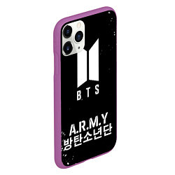 Чехол iPhone 11 Pro матовый BTS ARMY, цвет: 3D-фиолетовый — фото 2