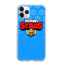 Чехол iPhone 11 Pro матовый Brawl Stars, цвет: 3D-белый