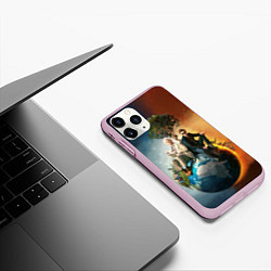 Чехол iPhone 11 Pro матовый Good Omens, цвет: 3D-розовый — фото 2