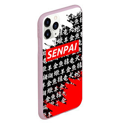 Чехол iPhone 11 Pro матовый SENPAI, цвет: 3D-розовый — фото 2