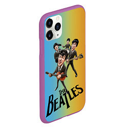 Чехол iPhone 11 Pro матовый The Beatles - world legend, цвет: 3D-фиолетовый — фото 2