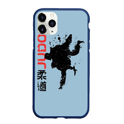 Чехол iPhone 11 Pro матовый Judo, цвет: 3D-тёмно-синий