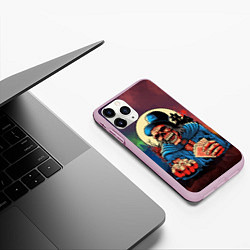 Чехол iPhone 11 Pro матовый Шулер, цвет: 3D-розовый — фото 2