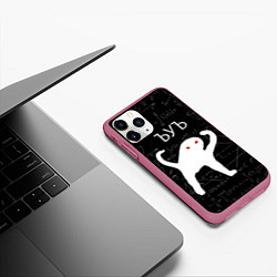 Чехол iPhone 11 Pro матовый ЪУЪ СЪУКА МАТЕМАТИКА, цвет: 3D-малиновый — фото 2