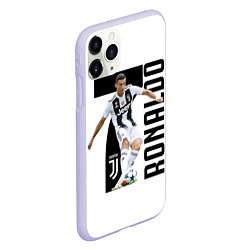 Чехол iPhone 11 Pro матовый Ronaldo the best, цвет: 3D-светло-сиреневый — фото 2