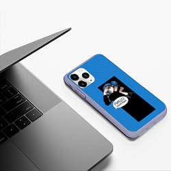 Чехол iPhone 11 Pro матовый Sally Face, цвет: 3D-светло-сиреневый — фото 2