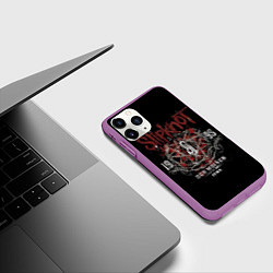 Чехол iPhone 11 Pro матовый Slipknot 1995, цвет: 3D-фиолетовый — фото 2