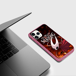 Чехол iPhone 11 Pro матовый Hollow Knight: Silksong, цвет: 3D-малиновый — фото 2