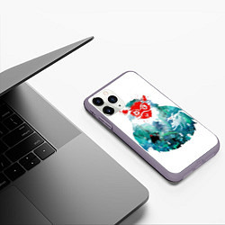 Чехол iPhone 11 Pro матовый Princess Mononoke, цвет: 3D-серый — фото 2