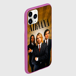 Чехол iPhone 11 Pro матовый Nirvana, цвет: 3D-фиолетовый — фото 2