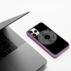 Чехол iPhone 11 Pro матовый Joy Division, цвет: 3D-фиолетовый — фото 2