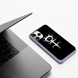 Чехол iPhone 11 Pro матовый GHOSTEMANE, цвет: 3D-светло-сиреневый — фото 2