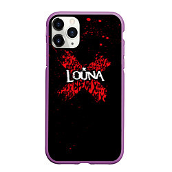 Чехол iPhone 11 Pro матовый Louna, цвет: 3D-фиолетовый