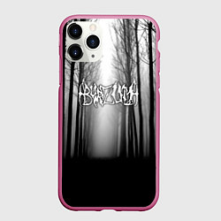Чехол iPhone 11 Pro матовый Темный лес Burzum, цвет: 3D-малиновый