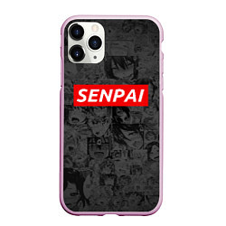 Чехол iPhone 11 Pro матовый SENPAI, цвет: 3D-розовый