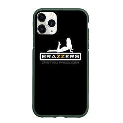 Чехол iPhone 11 Pro матовый Brazzers casting producer, цвет: 3D-темно-зеленый