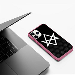 Чехол iPhone 11 Pro матовый BRING ME THE HORIZON, цвет: 3D-малиновый — фото 2