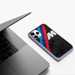 Чехол iPhone 11 Pro матовый BMW 1, цвет: 3D-светло-сиреневый — фото 2