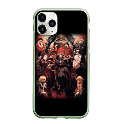 Чехол iPhone 11 Pro матовый Overlord 1, цвет: 3D-салатовый