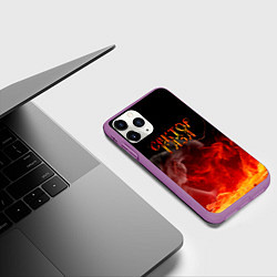 Чехол iPhone 11 Pro матовый Сектор Газа, цвет: 3D-фиолетовый — фото 2