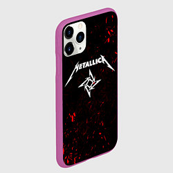 Чехол iPhone 11 Pro матовый METALLICA, цвет: 3D-фиолетовый — фото 2