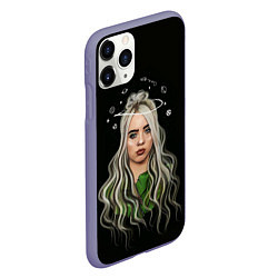 Чехол iPhone 11 Pro матовый BILLIE EILISH, цвет: 3D-серый — фото 2