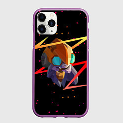 Чехол iPhone 11 Pro матовый Dota 2 Tinker, цвет: 3D-фиолетовый