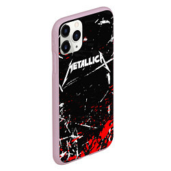 Чехол iPhone 11 Pro матовый METALLICA, цвет: 3D-розовый — фото 2