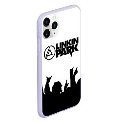 Чехол iPhone 11 Pro матовый LINKIN PARK, цвет: 3D-светло-сиреневый — фото 2