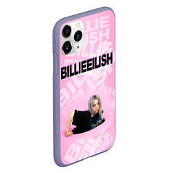 Чехол iPhone 11 Pro матовый Billie Eilish: Pink Mood, цвет: 3D-серый — фото 2