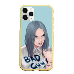 Чехол iPhone 11 Pro матовый Billie Eilish: Bad Guy, цвет: 3D-желтый